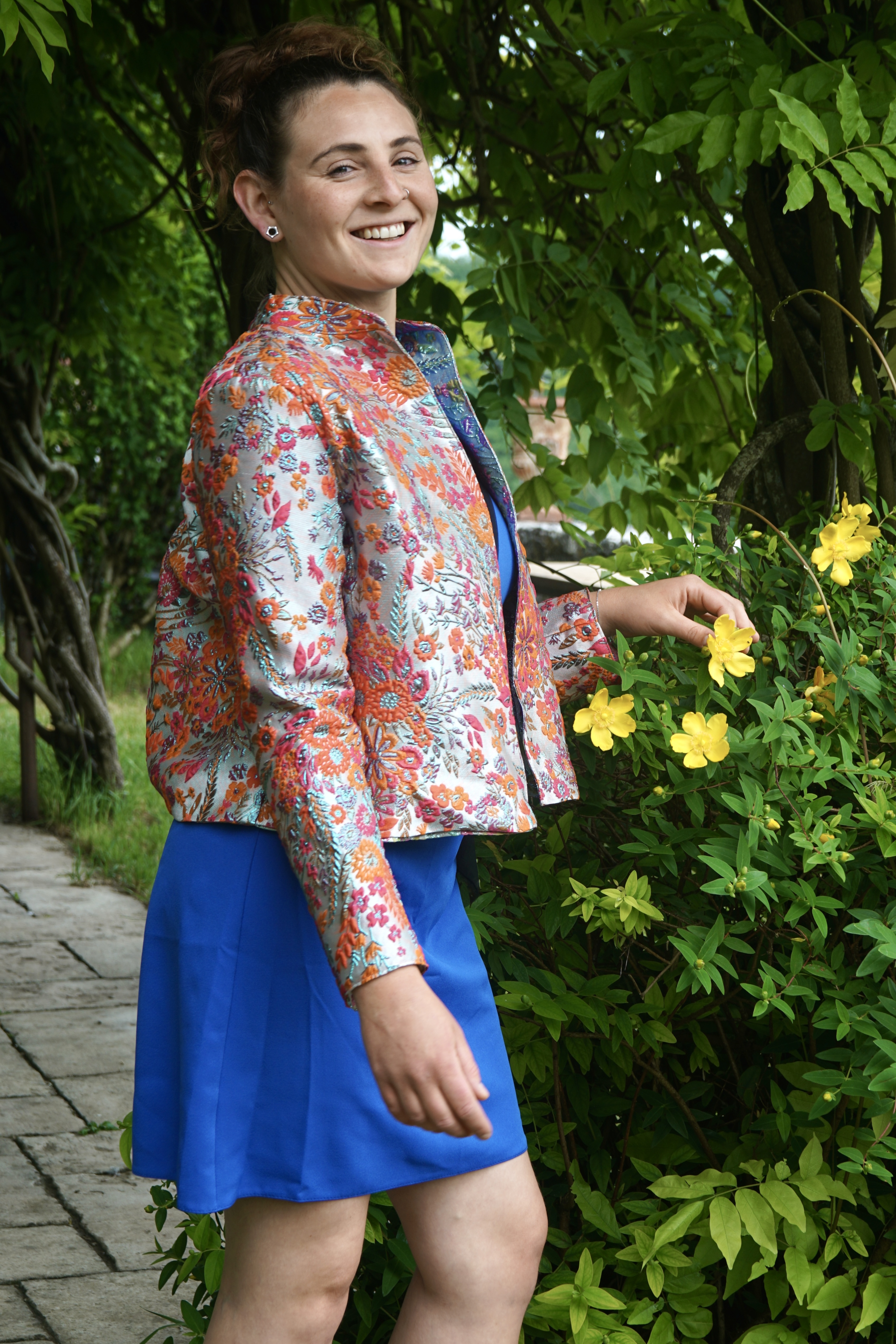 Sunny embroidered jacket and some flowers